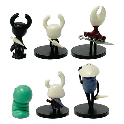 6pcs Hollow Knight Hornet Anime Action Figures – 4-11cm Collectible Toys Set
