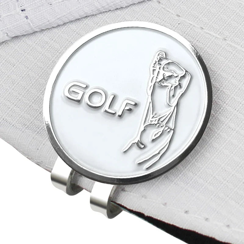Golf Ball Marker with Hat Clip – Magnetic Alloy Marker, Tiger Putter Flog Glass & Lucky Clover Gift for Golfers