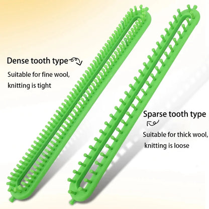 Knitting Loom Machine: Rectangle & Round Weaving Tool for DIY Handmade Crafts - Stitch Scarves, Sweaters, Hats, Shawls, TJ4905