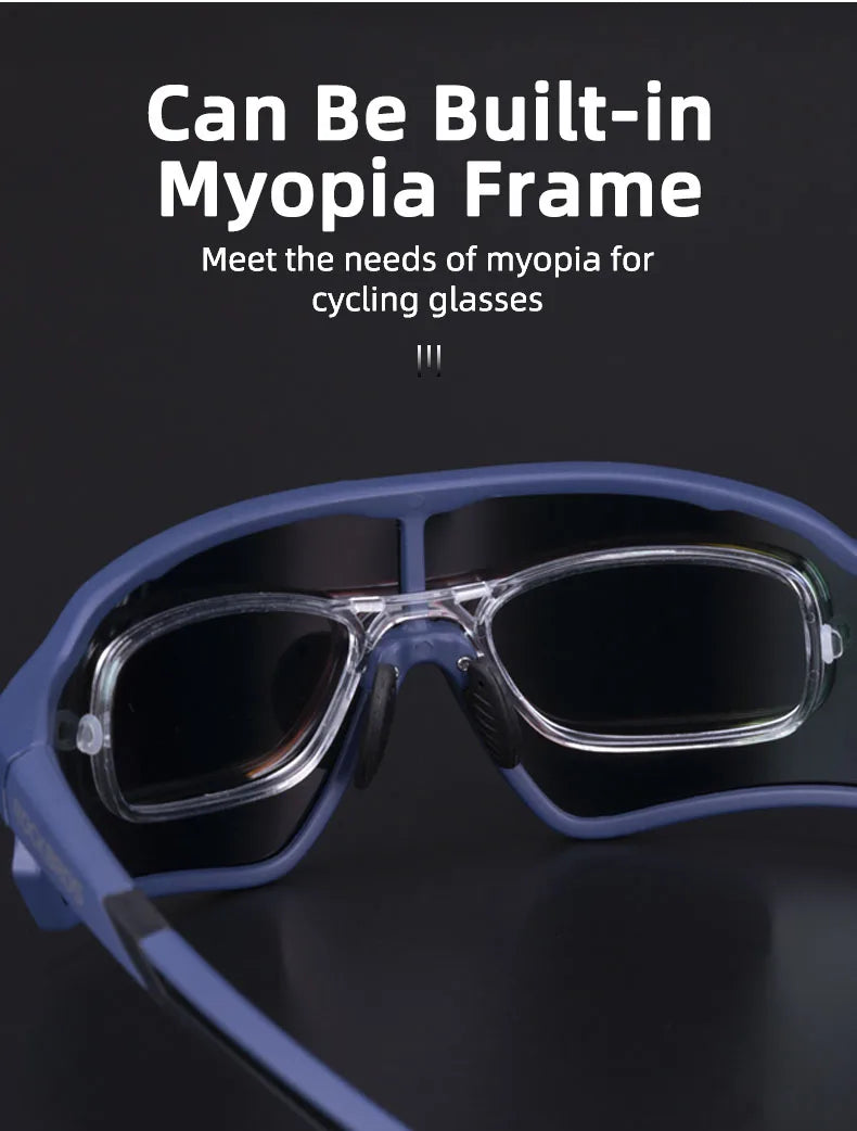 ROCKBROS MTB/Road Bike Glasses – UV400 Polarized Photochromic Cycling Eyewear