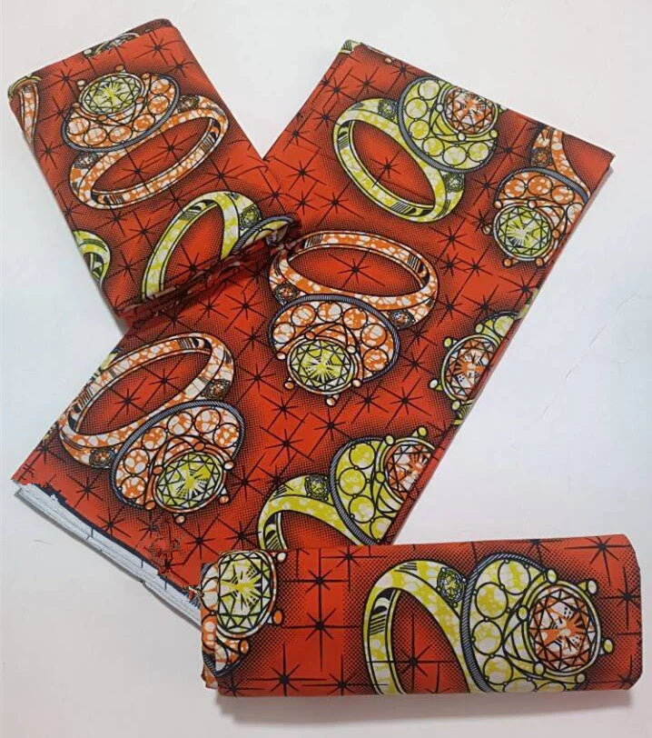 High Quality African Wax Print Fabric - 100% Cotton Soft Ankara Real Wax Fashion Material