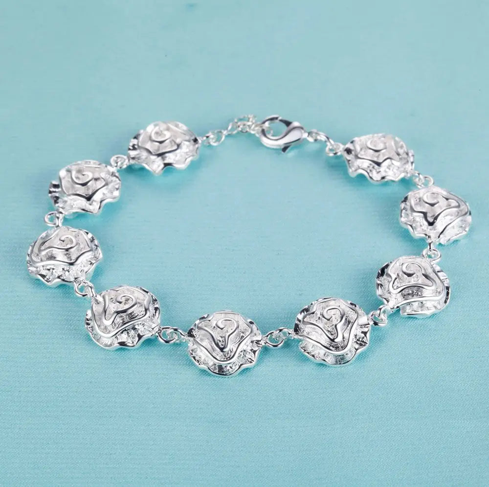 925 Sterling Silver Bead Bracelet – High-Quality Romantic Chain for Women, Fashion Jewelry Gift for Engagement, Party & Wedding