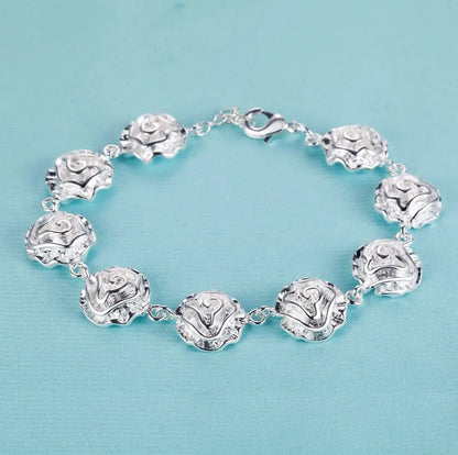 925 Sterling Silver Bead Bracelet – High-Quality Romantic Chain for Women, Fashion Jewelry Gift for Engagement, Party & Wedding