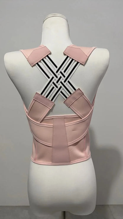Magnetic Therapy Back Posture Corrector — Adjustable Shoulder Support for Sitting Posture | Breathable & Body Shaping Brace