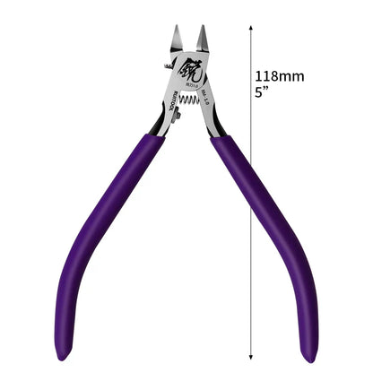 Model Pliers CR-V Ultra-Thin Single Blade Gundam Nipper – Non Slip Grip Sprue Cutter for Plastic Model Cutting & Building
