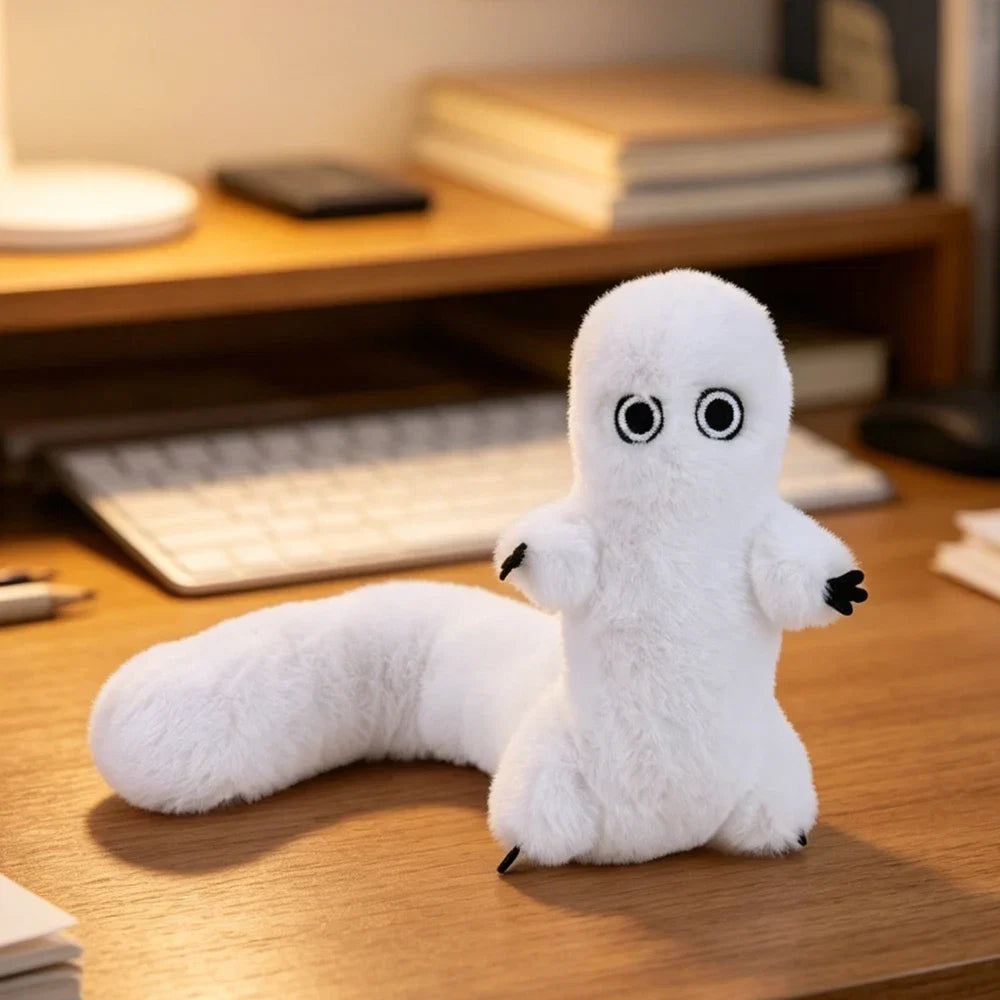 Fudeworm Plush Toy - Fluffy Shapeable Anime Stuffed Doll for Fans, Home Decor and Birthday Gifts