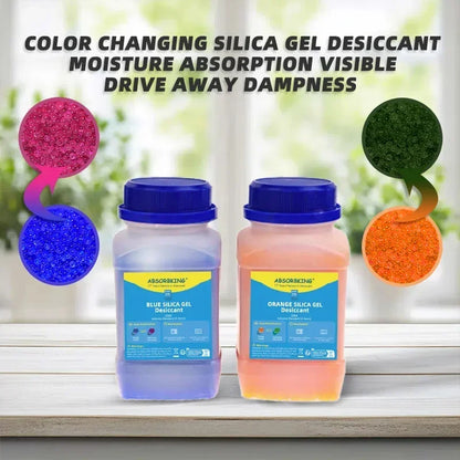 500g Color-Changing Silica Gel Packs — Reusable 3D Printer Desiccant Moisture Absorber for Christmas & Humidity Control