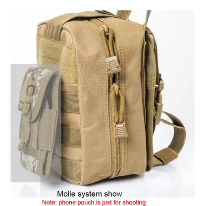 Tactical First Aid Kit: Emergency Outdoor Medical Bag for Army Hunting, Camping - Molle Survival Tool Military EDC Pouch Organizer