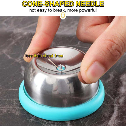 Stainless Steel Egg Piercer & Hole Puncher — Durable Kitchen Tool for Raw Eggs, Poaching & Baking