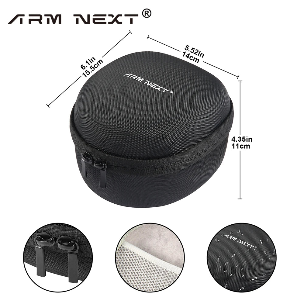 ARM NEXT Shockproof Hard Carrying Case: Travel Bag for Walkers Howard Leight Impact Sport Sound Amplification OD Electric Earmuff