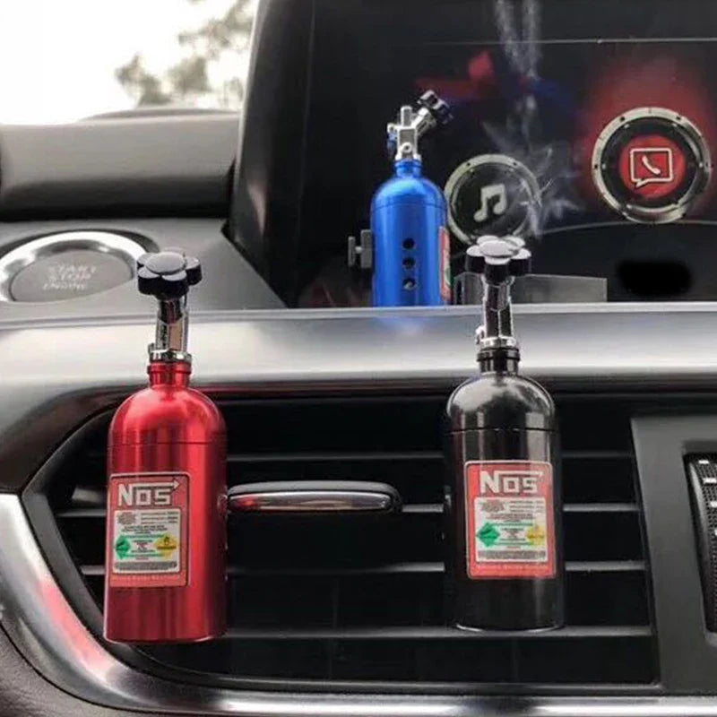 NO S Car Air Freshener - Blue Billet Aluminum Scent Vent Perfume, Fragrance Refill Freshener