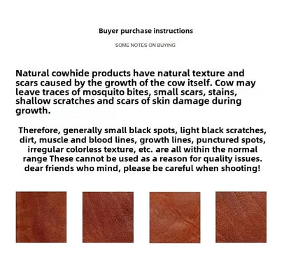 Men’s Genuine Leather Crossbody Bag – Small Outdoor Casual Bag for Motorcycle and Daily Use