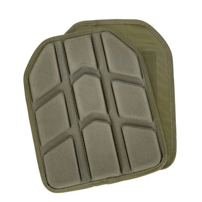 2-Pack Tactical Vest Pad Inserts: Removable Molded Cushions for Paintball Game & Plate Carrier Vests - 25x30cm