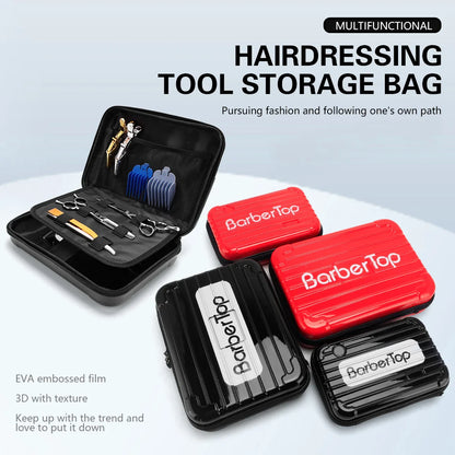 Portable Hair Scissors Case – Waterproof, Shockproof Barber & Beauty Tool Box for Trimmers, Styling & Makeup