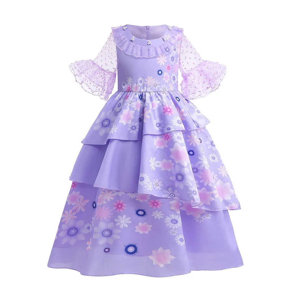 2026 Girls Princess Costume Dress - Elsa, Anna, Snow White, Aurora, Moana, Rapunzel, Mermaid & Belle Carnival Cosplay Party Outfit
