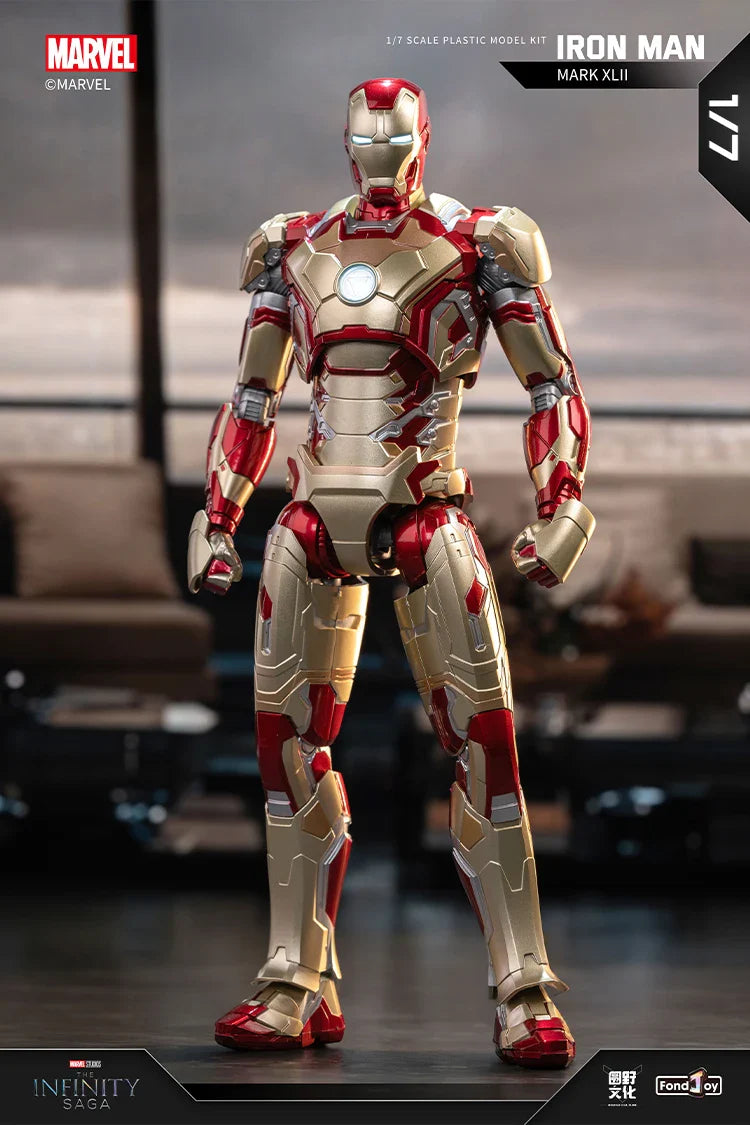 1:7 Original FondJoy Iron Man Action Figures – MK42, MK43, MK5, MK6, MK7 DIY Model, Tony Stark Legend Collection Toy for Kids Gift