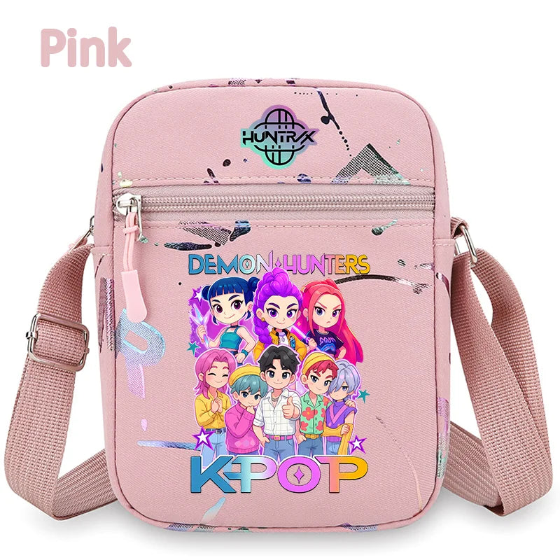 K-Pop Demon Hunters Crossbody Phone Bag – HUNTRX Rumi Huntrix Coin Wallet Shoulder Purse