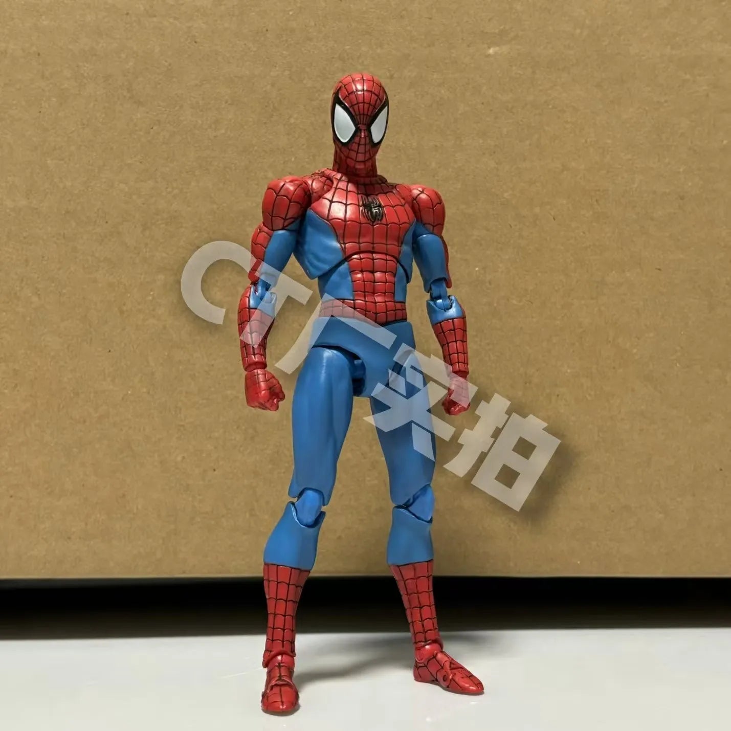 CT Toys Spiderman Mafex 185 Classic Costume Anime Figure - Miles Morales & 2099 Spider-Man Action Figure, Kids Gift Figurine