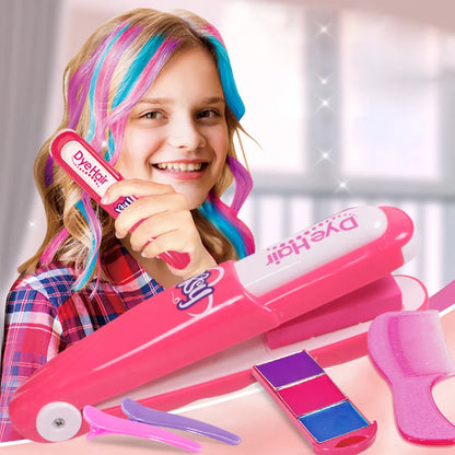 Children's Simulated Hair Dyeing Stick Set - DIY Hair & Makeup Tools, Girls' Hair Accessories & Toy Gifts