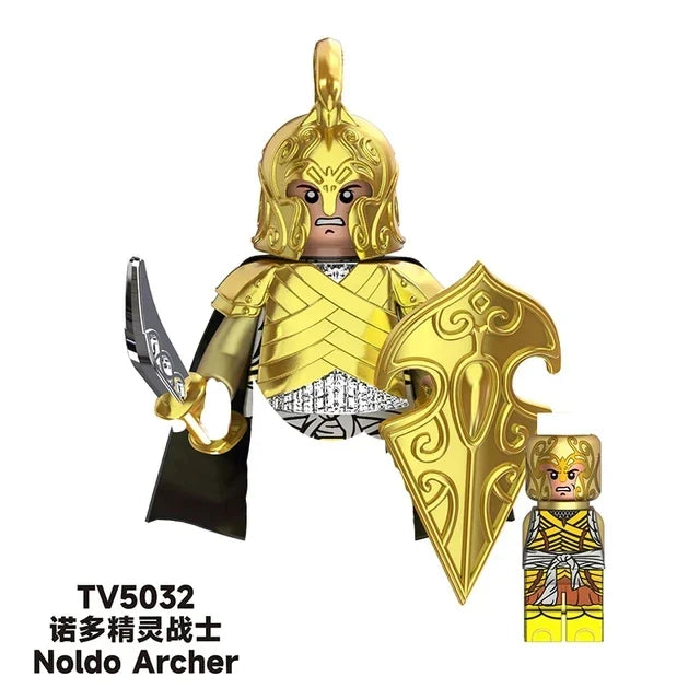 TV6403/TV6404/TV6405 Blocks Toy Set — Orcs, Dwarfs, Elves & Rohan Knight Action Figures Building Bricks for Kids Gift