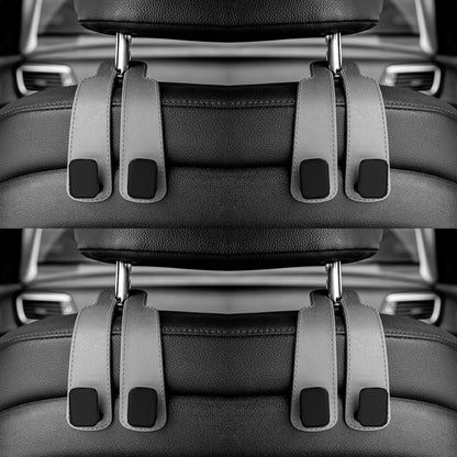 Car Headrest Hooks for Bags – Seat Back Organizer Holder Clips for Auto Storage and Fastening