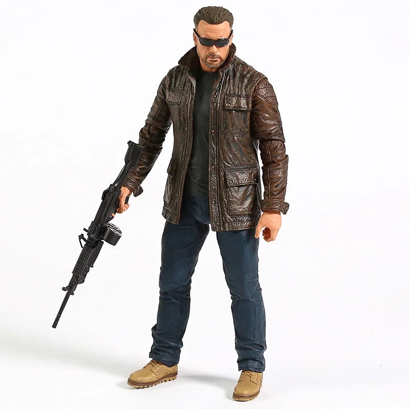 NECA Terminator 2 T-800 Arnold Schwarzenegger PVC Action Figure - 7" 18cm Collectible Model Toy