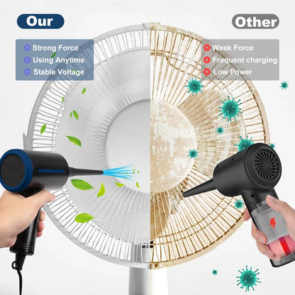 500W Electric Air Duster – Powerful Air Blower for PC, Computer, Keyboard Cleaning | Replaces Compressed Air Spray