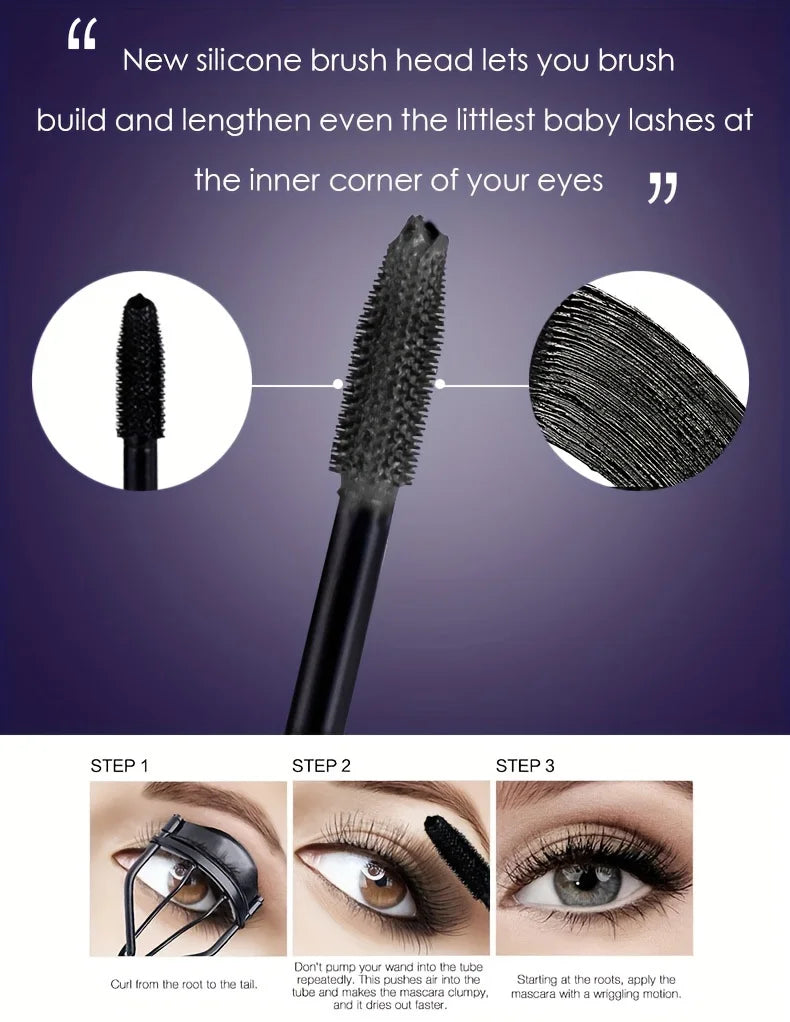 5D Extreme Volume Lash Mascara – Waterproof, Long-Lasting, Natural Thickening & Curling Eyelash Extension