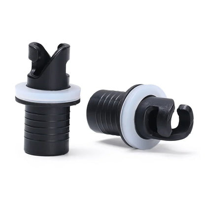 Water Sports Inflatable Boat Connector – PVC Nylon Air Valve Caps, Screw Hose Adapter & Raft Foot Pump for Fishing Kayak Accessories