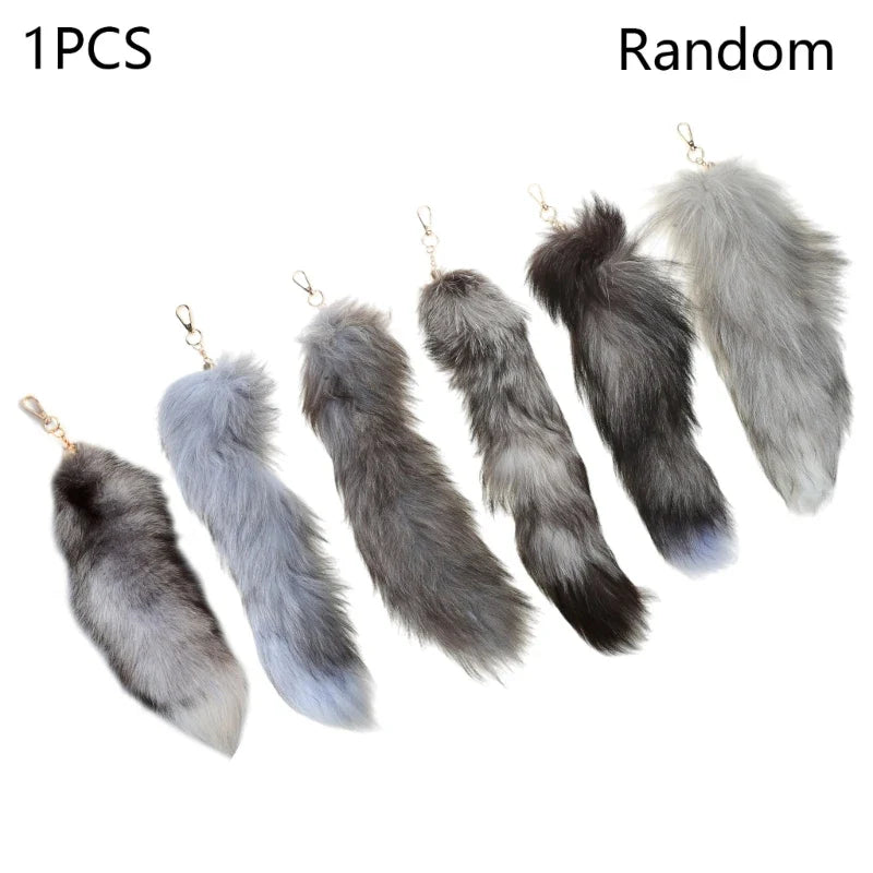 Raccoon Tail Keychain — Creative Coat Tail Key Ring Chain, Unique Gift for Men