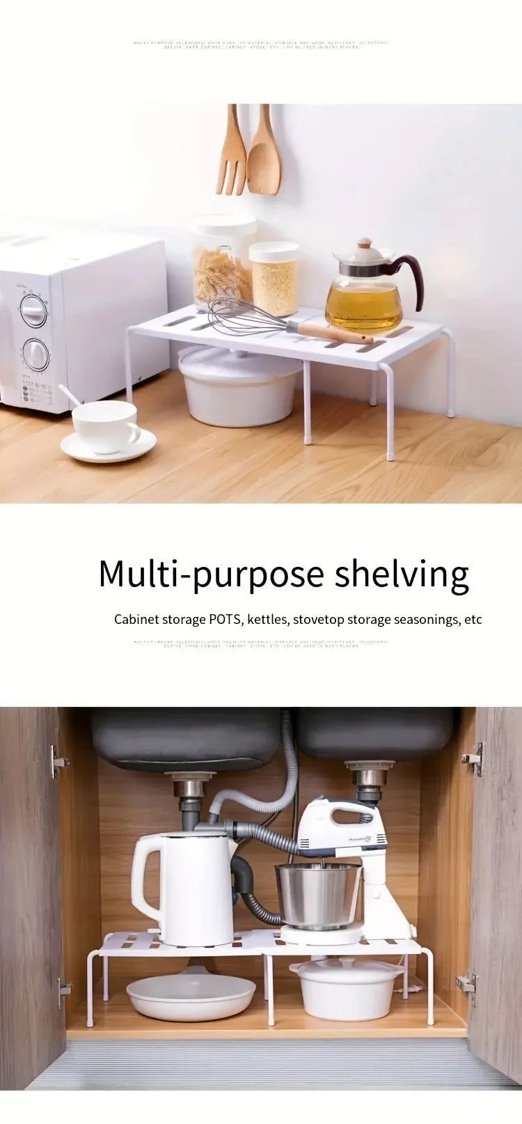 Adjustable Multi-Tier Plastic Shoe Rack — Space-Saving Storage Organizer for Sneakers, Slippers, Home, Dorm, Closet, White or Gray