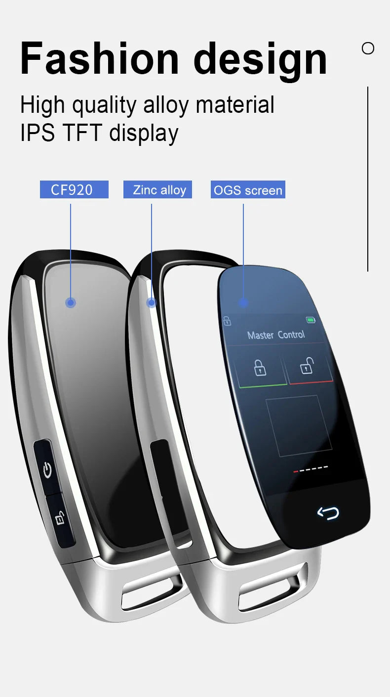 CF920 Universal Remote – Smart LCD Key, Keyless Entry and Auto Lock for Audi, BMW, Ford, Mazda, Toyota, KIA