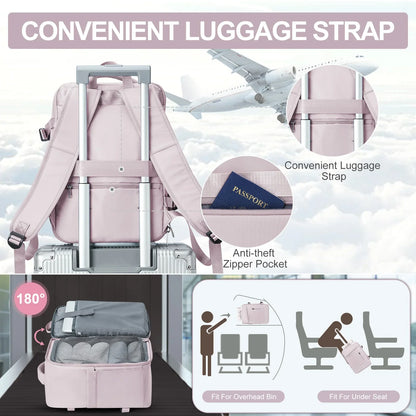 Women’s & Men’s Travel Backpack – Cabin Bag 40x20x25cm for Ryanair, Wizzair & Airplane Carry-On