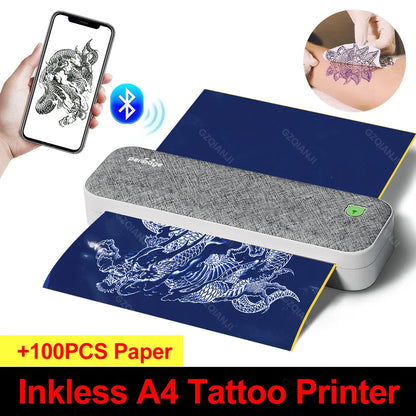 Peripage A40 Thermal Printer – Wireless Bluetooth & USB Mobile Printing Machine for Text, PDF, Tattoo Transfers