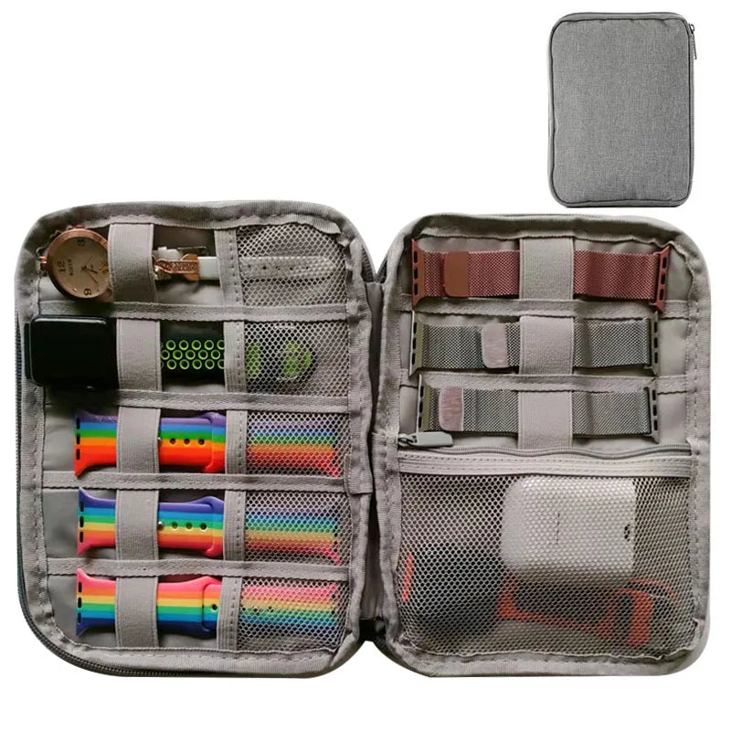 Waterproof Portable Watch Storage Box - Organizer for Men & Women, Smartwatch & Apple Watch Strap Holder