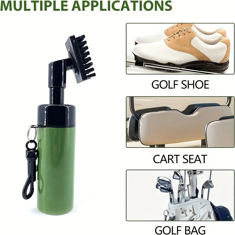 1pc Golf Club Cleaner Groove Tube: Leakproof Reservoir Squeeze Bottle Golf Brush - Easy Cleaning Tool for Golf Clubs
