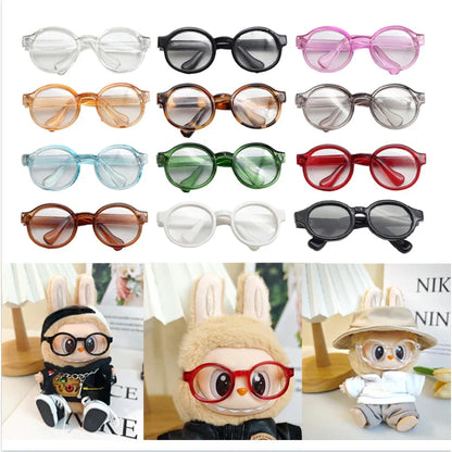 15-17cm Labubu Doll Shoes, Glasses & Camera Accessories | 10cm Cotton Doll Water Glasses Outfit Set