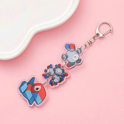 Anime Acrylic Keychain – Cute Cartoon Car Bag Pendant, Creative Gift for Friends & Fans, Fun Keyring Charm