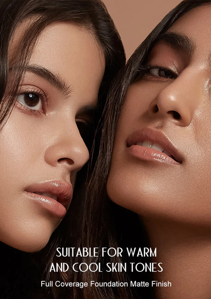 30ml Matte Liquid Foundation Cream – Long-Wear, Oil-Control, Full Coverage Waterproof Concealer for Wheat Tone Makeup