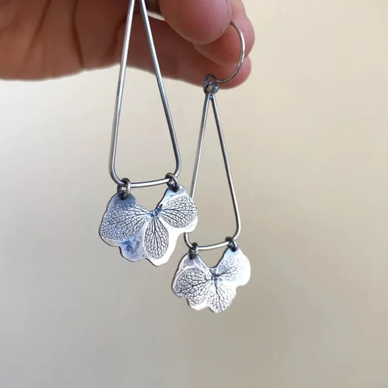 Vintage Ethnic Antique Metal Drop Earrings – Hollow Handmade Punk Statement Dangle Earrings for Women Jewelry