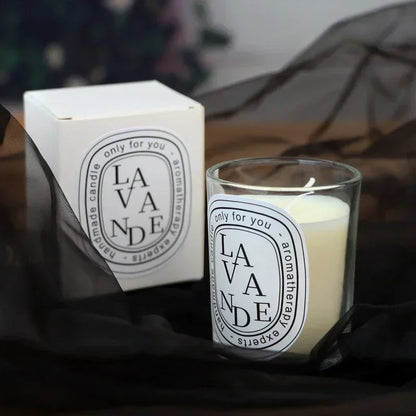 Romantic Transparent Scented Candle – Aromatic Gift Jar for Weddings & Special Occasions