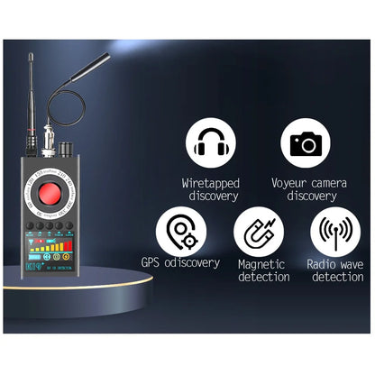 K19+ Hidden Camera & Bug Detector – RF Signal, GSM, GPS Tracker & Audio Surveillance Finder for Anti-Spy Security