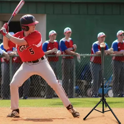 Adjustable Baseball Batting Tee – Portable Foldable Tripod Stand for Hitting Practice, Kids & Adults
