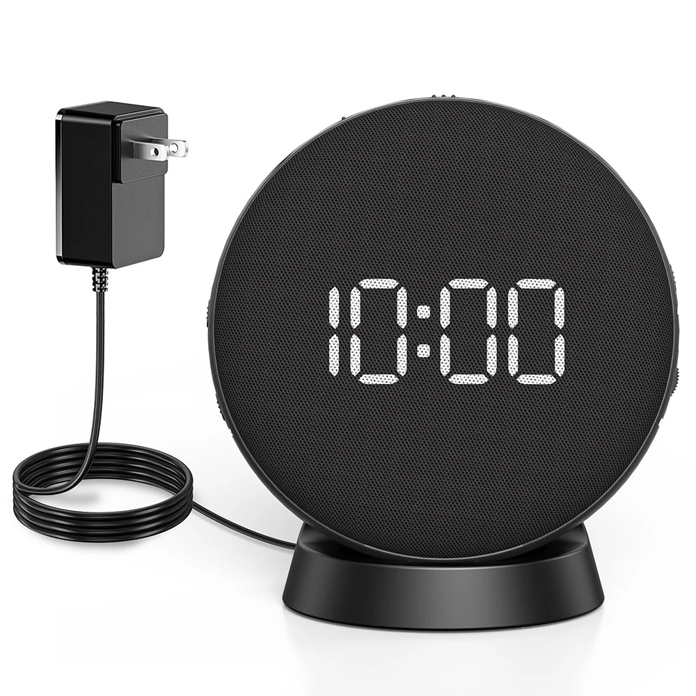Awakening Vibrating Alarm Clock – Loud Bed Shaker for Heavy Sleepers & Hearing Impaired, Wireless Magnetic Charging