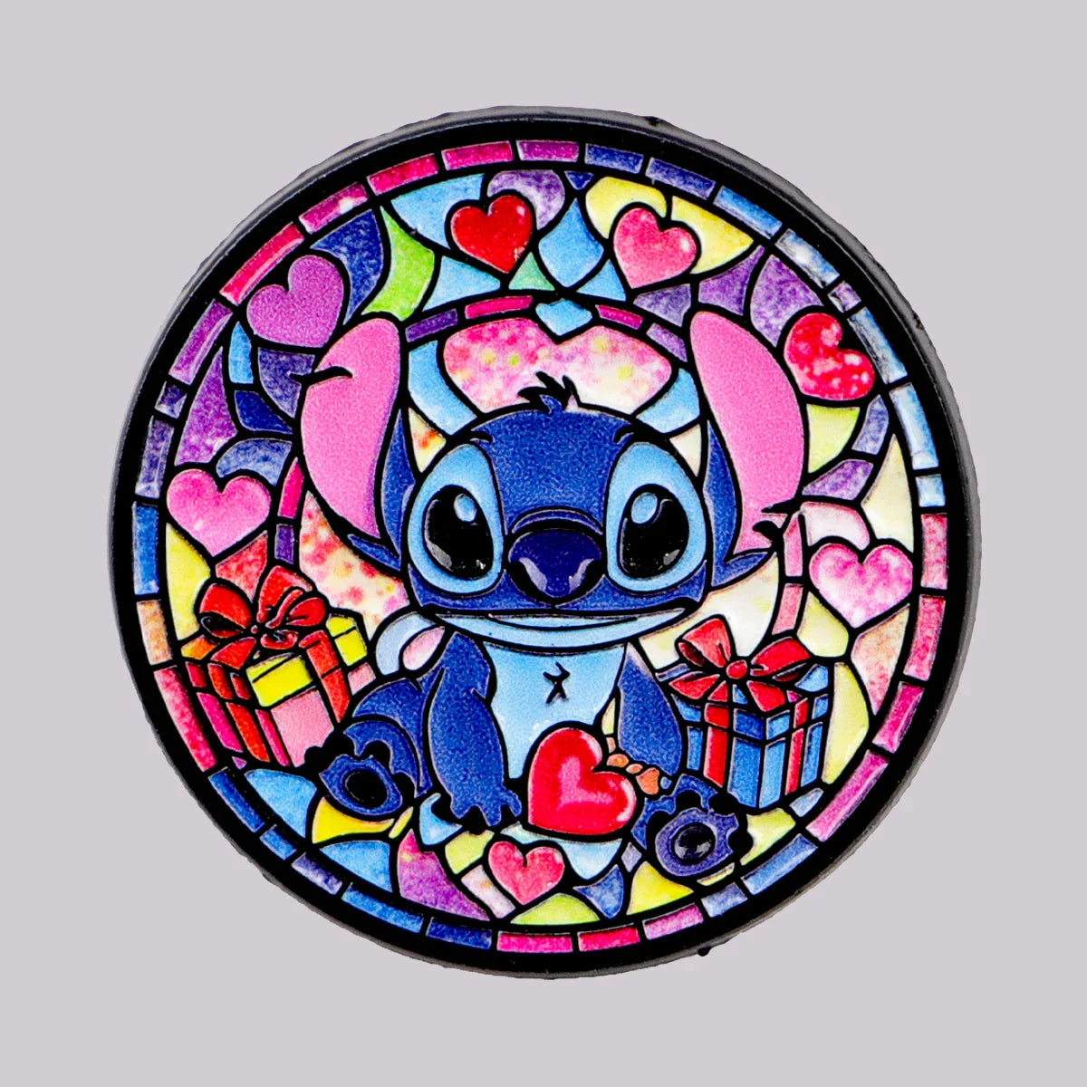Cute Alien Enamel Pin – Round Lapel Brooch for Backpack, Clothing & Cosplay Accessories