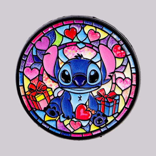 Cute Alien Enamel Pin – Round Lapel Brooch for Backpack, Clothing & Cosplay Accessories