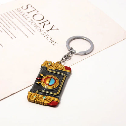 Zelda Tears of the Kingdom Purah Pad Keychain – Master Sword & Hylian Shield Pendant for Fans