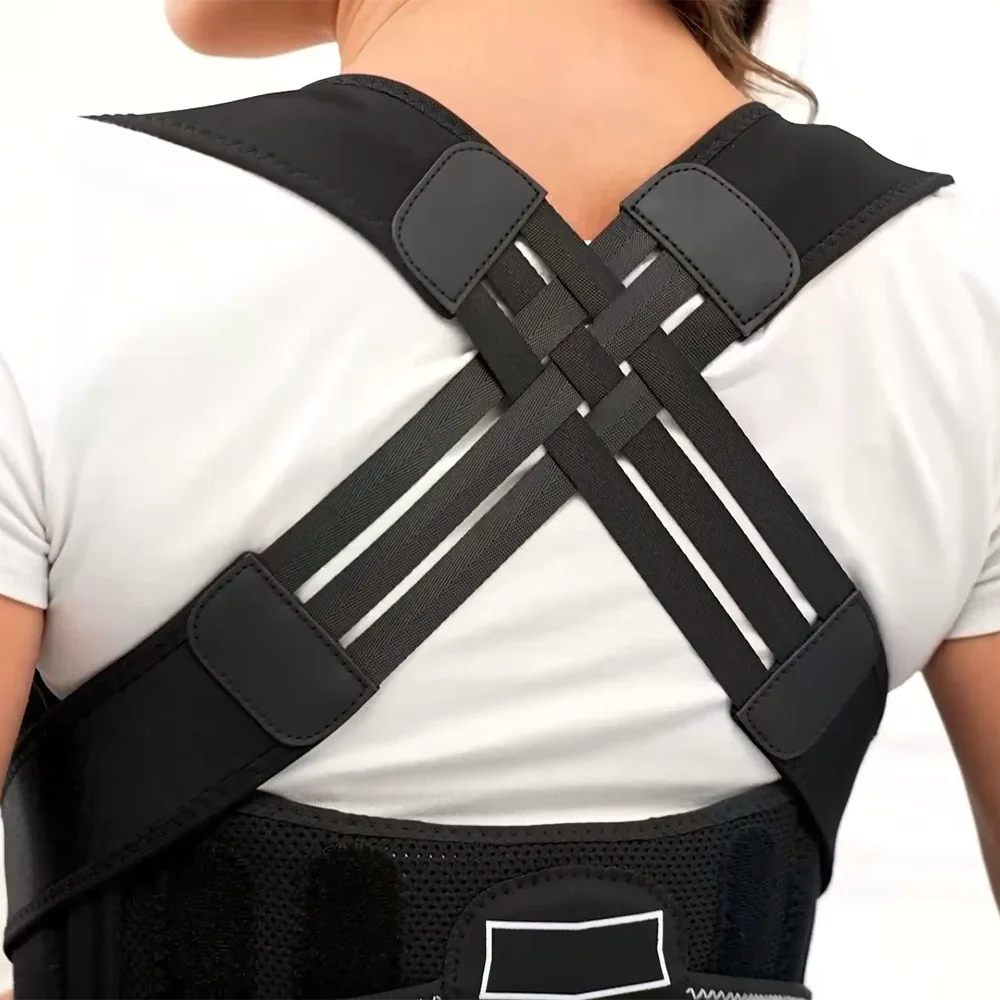 Posture Corrector for Men & Women — Adjustable Shoulder Brace & Back Straightener for Middle & Upper Spine Support