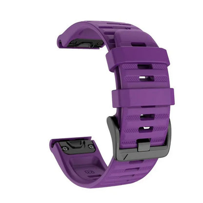 QuickFit Silicone Watch Strap 26mm 22mm for Garmin Fenix 7X 7 Pro 6X 6 5X 5 Plus 8 – Durable Replacement Sport Watchband