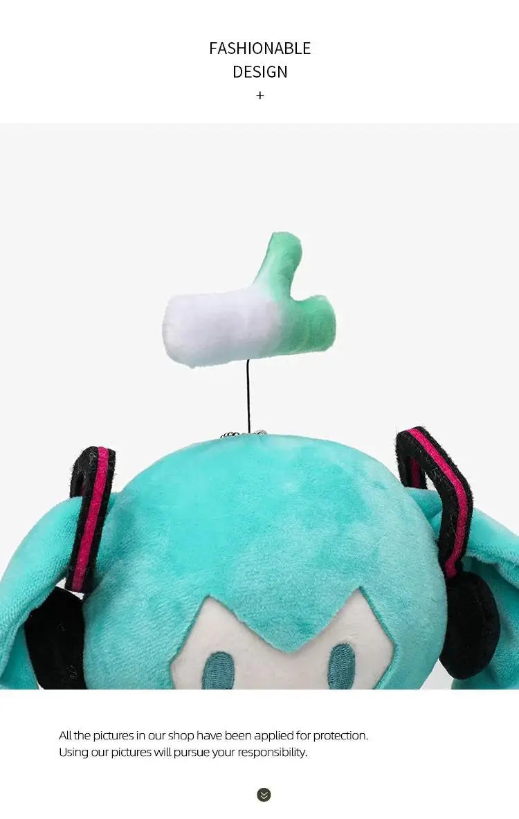 Cute Hatsune Miku Plush Doll with Hamburger Outfit – Changeable Clothes Anime Figure Stuffed Toy Collectible Gift